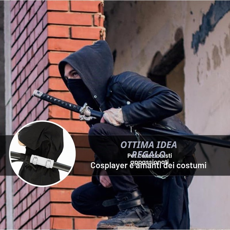 HOMURY Katana - Porta spada con cintura, 110 cm, in