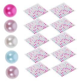 Operitacx 10 Blatt Sinfonie-Perlenaufkleber gems Jewel Nail Decoration Flache Perlensticker The Craft Haaraufkleber Perlen schminken Gesicht dekorativer Aufkleber Perlen zum Basteln Acryl