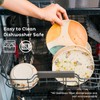 Nook Theory 4 Pack Reusable Bamboo Plates - Non-Toxic Toddler