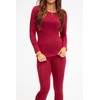 DEVOPS Women's Thermal Underwear Long Johns Top & Bottom Set