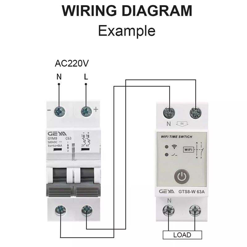 GEYA Intelligent Wifi Time Relay Switch Smart Home Wireless Remote