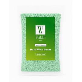 Walee Azulene Hard Wax Beans- Black, Tea Tree, Pink,700g, Unscented Hair Removal Wax, Strip-Free, No Reaction & Gentle On All Skin Types, Ideal For Underarms, Bikini Line (700g, Tea Tree- Green)