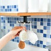 PRINKROOMY 360° Rotating Kitchen Hooks, Adhesive Utensil Organizer Rack with