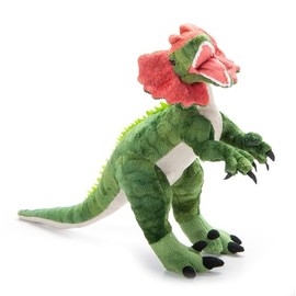 The Petting Zoo Dilophosaurus Dinosaur Stuffed Animal Plushie, Gift for Kids, Dinosaur Animals, Green Dinosaur Plush Toy 16 inches
