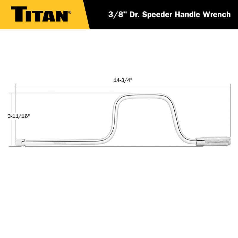 Titan 68103 3/8-Inch Drive Speeder Handle, Black