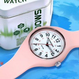 findtime Damenuhr Krankenschwester Uhren 50m wasserdichte Armbanduhr Damen Herren Analog Quarz Unisex Sportuhr Silikonarmband Uhr für Teenager Mädchen Junge