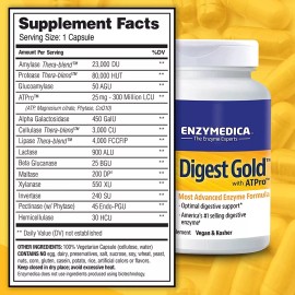Enzymedica,  Digest Gold  Optimal Digestive Support - 240 Count