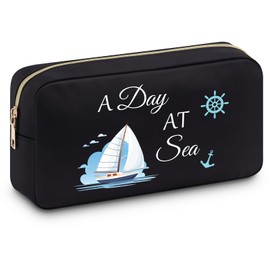 Cruise Trip Gift Makeup Bag Cruise Gifts for Women Summer Vacation Trip Gift for Women Cruise Themed Gifts Travel Toiletry Bag Funny Cruise Gifts for Cruise Lover Daughter Wife BFF Sister Colleague