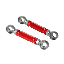 ADJUSTABLE LOWERING LINK Compatible With DR-Z 400/S/SM/E DR650/S/SE GSX1300R HAYABUSA, KLX300 KLR650 ZX10R ZX6R KX112/KX80/KX100/KX120 KX85,NC750 NC700 CB400 CB500 X-ADV(Red)