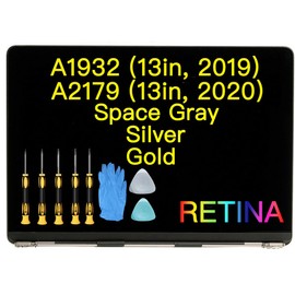 (Space Gray) for MacBook Air A1932 (13in, 2019) A2179 (13in, 2020) EMC (3184) (3302) Retina Full CFCC Display Assembly LED LCD Screen Replacement A+++
