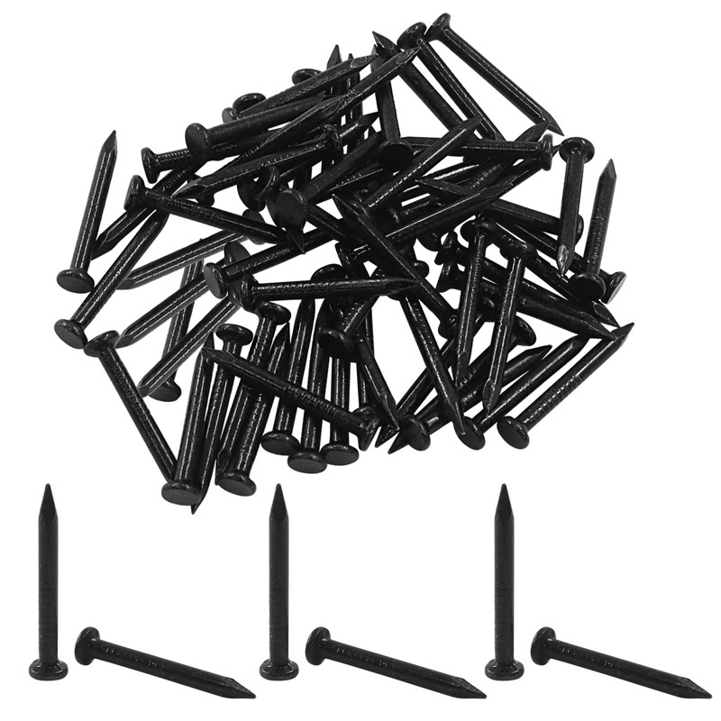 BokWin 60 Pack 1 Inch (25mm) Hardware Nails - Carbon