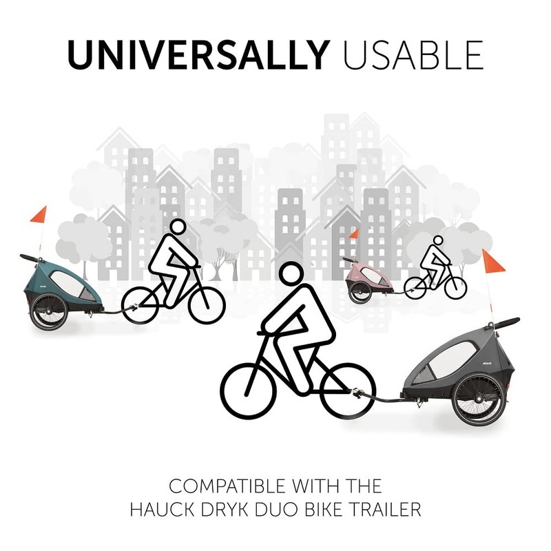hauck Bike Trailer Hitch, Black - for Dryk Duo &