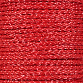 Hollow Braid Polypropylene Rope (3/8 Inch, 500 Feet, Red) - Barrier Rope - Trail Marking, Crowd Control, Golf Courses