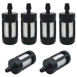 6 Pieces Replacement Fuel Filter for Poulan Husqvarna Stihl Chainsaw 2 Cycle Small Engine 1/8" ID Fuel Line Fuel Filter for Trimmer Brush Cutter Leaf Blower Lawnmower
