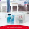 Rubbermaid Cleverstore 95 Qt Clear Storage Bins with Lids, 4-Pack,