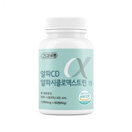 Geongangbareum Alpha CD Alpha Cyclodextrin Tablets 1000mg 60 Tablets