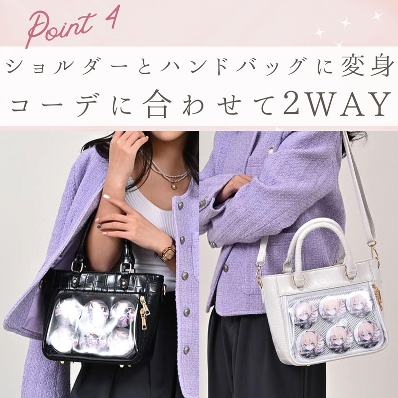 HARGIO Mini 2WAY Tote, Mini Tote Bag, Handbag, Shoulder Bag,