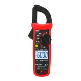 UNI-T UT202F - Medidor de abrazadera digital de corriente alterna, TRMS voltios, ohmios, amperímetro, abrazadera de HVAC, multímetro, rango automático, 6000 abalorio, frecuencia de corriente CA, NCV, CC, voltaje, frecuencia, continuidad, diodo