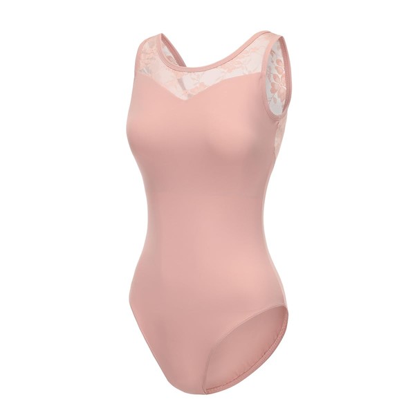 ModLatBal Women and Grils Lace Tank Leotards for Ballet Dance
