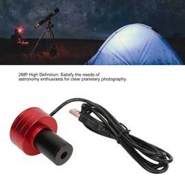 Fockety Electronic Eyepiece, 2 Million Pixel 1.25 Inch Digital Telescope Eyepiece with USB2.0 Port, 1920x1080 Resolution Electronic Eyepiece Camera Accessory for Telescope, Microscope