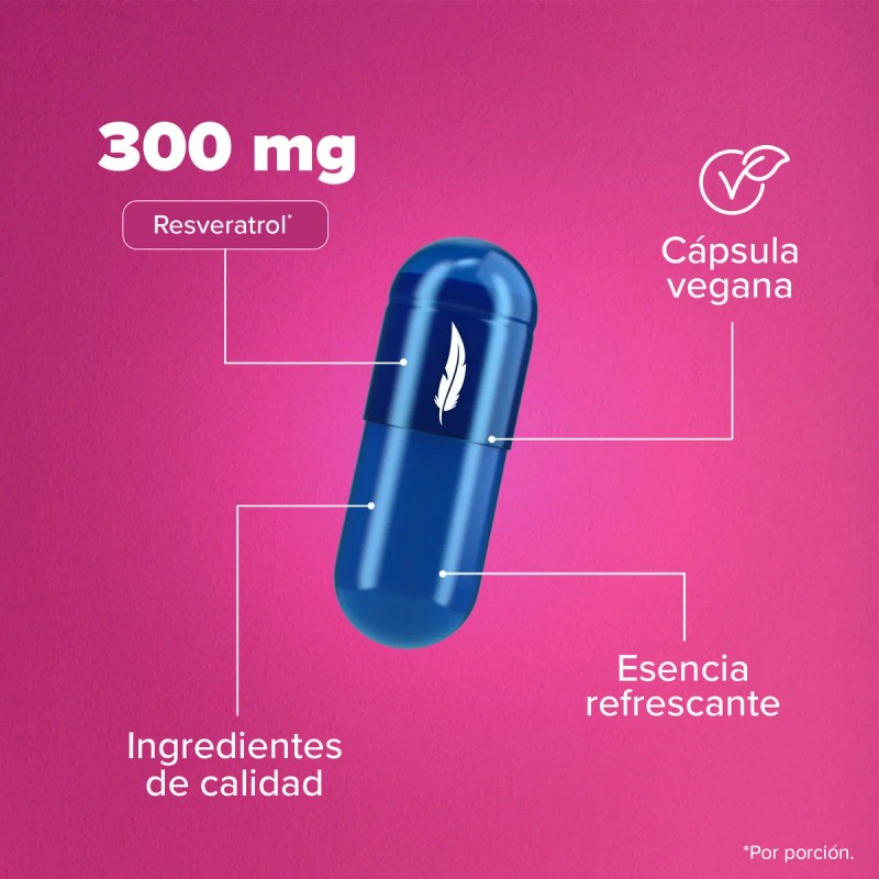 Birdman Resveratrol 300 mg | Antioxidante Natural | Sin Aditivos