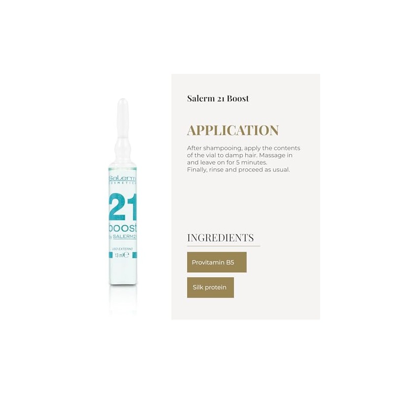 Salerm 21 Boost Concentrated Hair Musk, 0.44 Ounce/13 ml (Pack