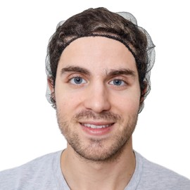 SAFEKO Disposable Honeycomb Nylon Hair Nets | Breathable | 100 Count [BLACK | 24”]