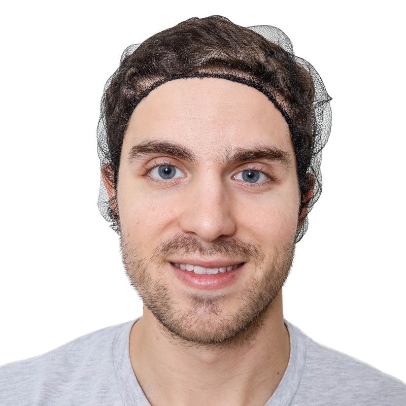 SAFEKO Disposable Honeycomb Nylon Hair Nets | Breathable | 100