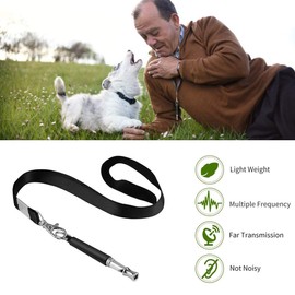 ROFAKU Dog Whistle, 2022 New 2PCS Ultrasonic Dog Whistle to Stop Barking Neighbors Dog, Professional Adjustable Silent Dog Whistle Training Tools for Dogs with Black Strap Lanyard