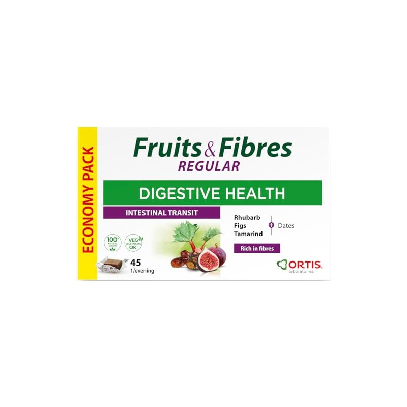 Ortis Fruits & Fibre Chewable Cubes – 45 Eco Pack