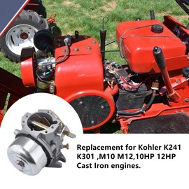 munirater Carburetor Replacement for Kohler K241 K301 10HP 12 HP Cast Iron Engine Motor Carb with Gasket 47-853-23-S