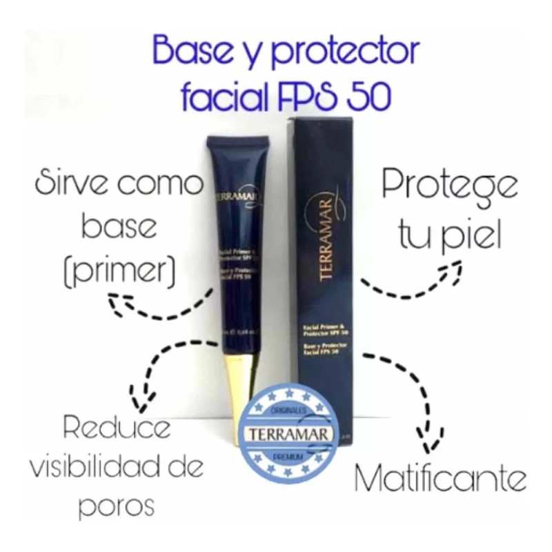 Terramar Base Y Primer Facial En 1 Con Protector Solar