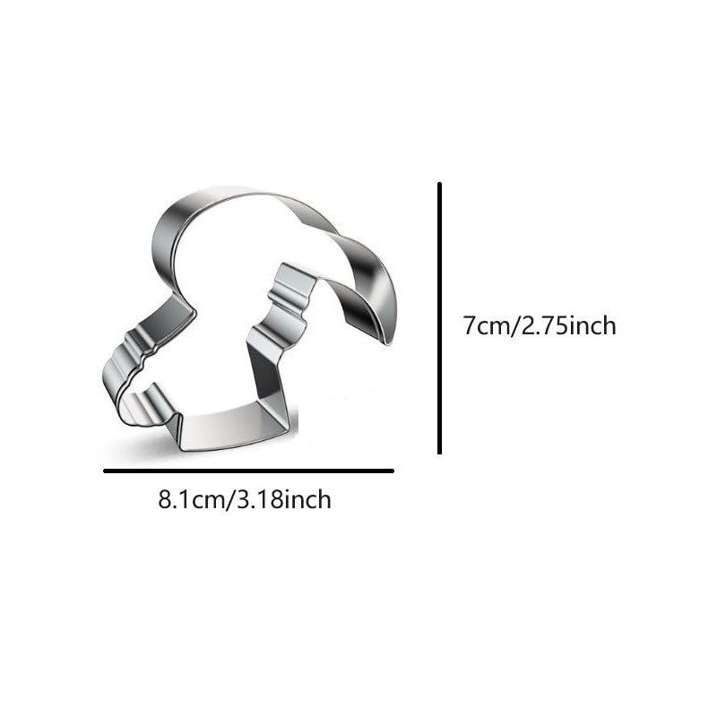 ZDYWYZJ Easter Sickle Devil Shaped Cookie Cutter