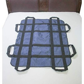 ObboMed MC-3010 Extra Large Transfer Bed Pad with Reinforced Handles, Patient Bed Positioning, for Turning, Lifting and Transferring Patients, Washable, Reusable, L 122 x W 101 cm