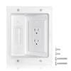 Recessed Outlet Box in Wall Cable Management Kit, Hide Cables