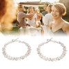5 Pair Silver Hoop Earrings Retro Simple Lightweight Zinc Alloy