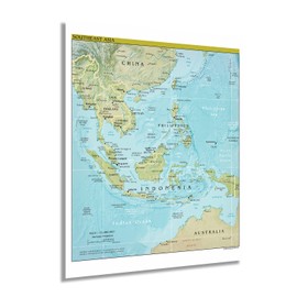 HISTORIX 2021 Southeast Asia Map - 24x30 Inch South East Asia Map - SE Asia Map Print - Map of Southeast Asia Poster