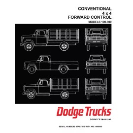 1967 Dodge Truck 100-800 Shop Manual