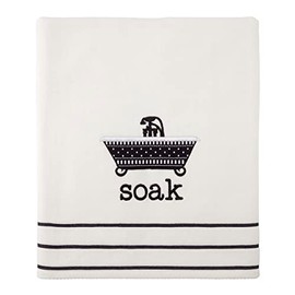 Avanti Linens - Bath Towel, Soft & Absorbent Cotton Towel (Bath Icons Collection)