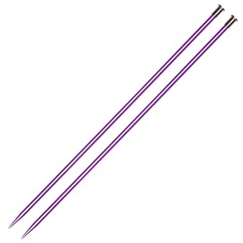 Coopay Knitting Needles 6.0mm x 25cm Short UK, Metal Knitting Needles for Professional Knitter, Kids Short Knitting Needles Beginners, Lightweight Single Pointed Knitting Pins for Arthritic Hands