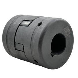 Saelno 3/4" to 3/4" L075 Flexible 3-Piece L-Jaw Coupling Coupler Set & Rubber Spider for Log Wood Splitter,L Flexible Coupling L075-3/4-3/4