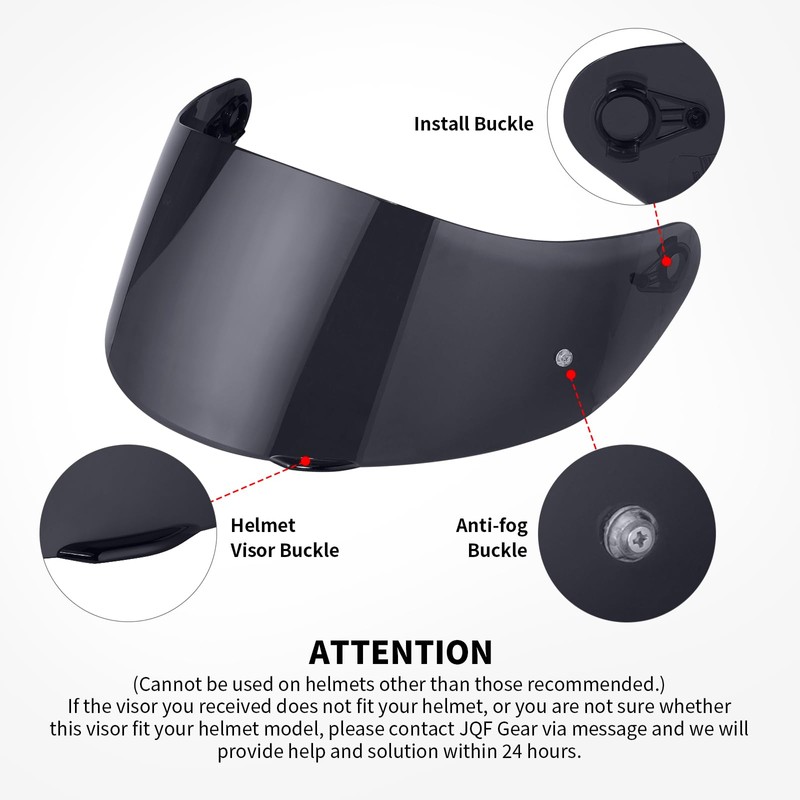 MXJ Gear Helmet Visor for K1 K3SV K5, Motorcycle Helmet