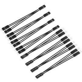 GELRHONR 8pcs 2 Pin Single Female to Dual Male Splitter for PC Motherboard Power Light Emitting Diode Computer Switch HDD Reset