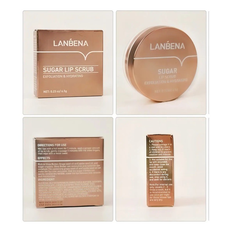 Crema Gel Exfoliante Labios Lanbena Sugar
