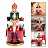 Cabilock Nutcracker Music Box 3 Wooden Nutcracker Soldier Toy Christmas