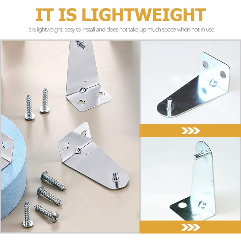 iplusmile Blind Brackets Blind Holder: 8pcs Metal Hold Down Brackets
