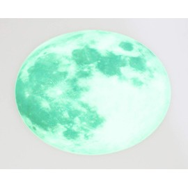 Olive-G Wall Sticker Wall Sticker Wall Decor Waterproof Moon Space Glow Glow in the Dark Night Sky Planetarium Moon Sticker