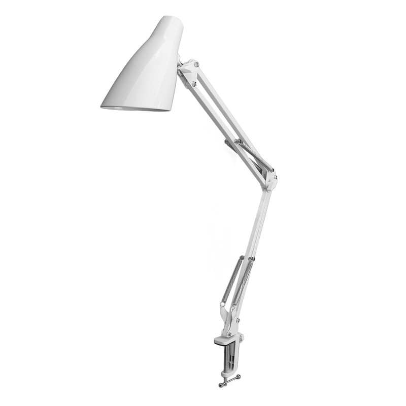 Swing Arm Desk Light with Clamp USB 3 Lighting 10