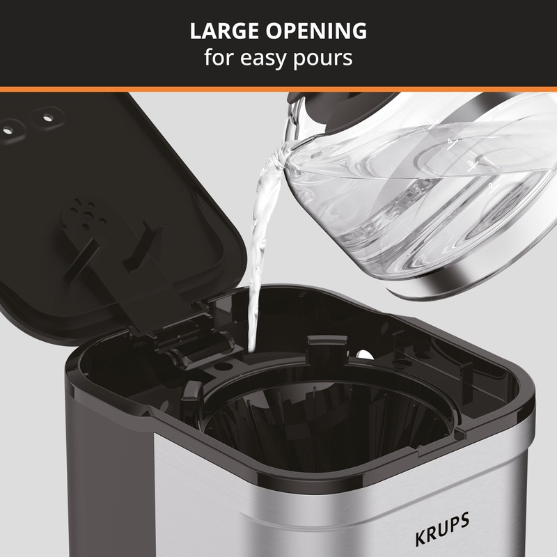 KRUPS Simply Brew Compact 5 Cup Coffee Maker: Stainless Steel