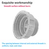 Qrity 1 Piece Kitchen Sink Drain Pipe Joint Thread Hose